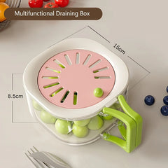 Multi-Purpose Fruit Drainer Basket with Foldable Handle – Wash, Drain & Serve
