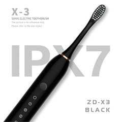 6 Modes Sonic Electric Toothbrushes for Adults Kids Smart Timer Rechargeable Whitening Toothbrush Waterproof 4 Brush Head