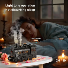 🚂 Train-Shaped Aroma Diffuser with Remote Control & Ambient Lights